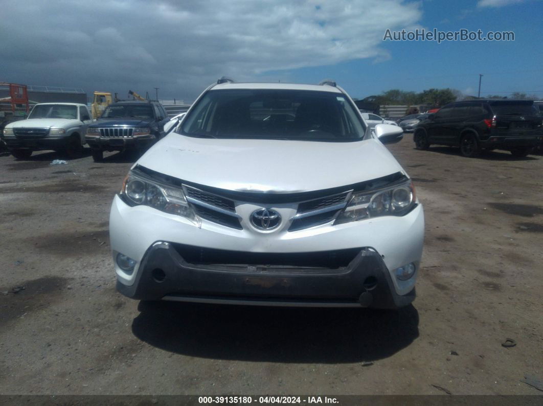 2015 Toyota Rav4 Limited White vin: JTMYFREV0FD073803