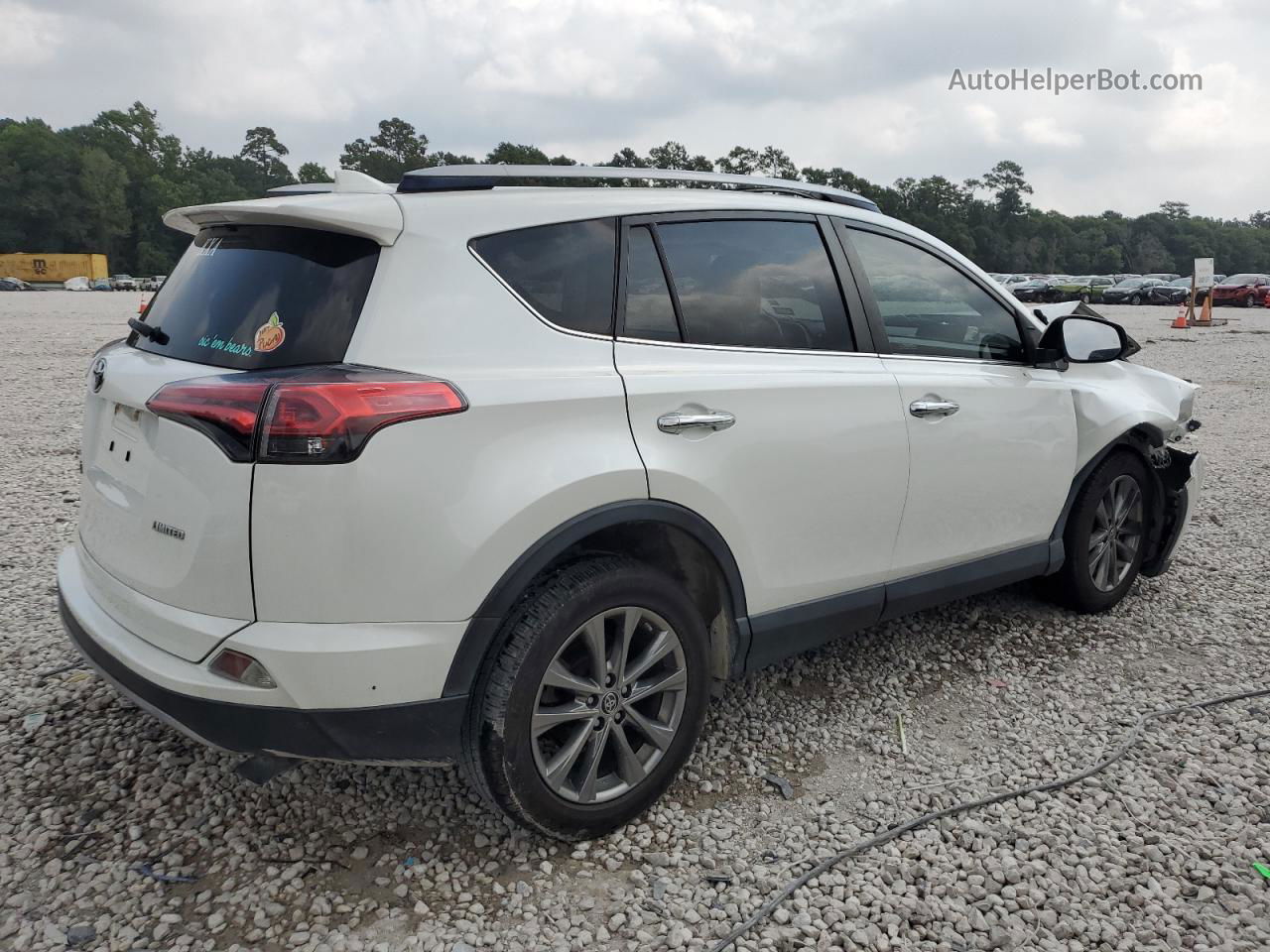 2018 Toyota Rav4 Limited Cream vin: JTMYFREV0JJ198133