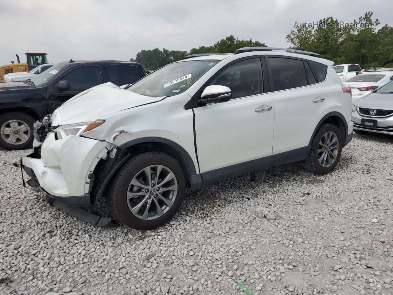 2018 Toyota Rav4 Limited Cream vin: JTMYFREV0JJ198133