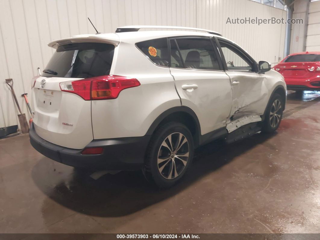 2015 Toyota Rav4 Limited Белый vin: JTMYFREV5FJ027837