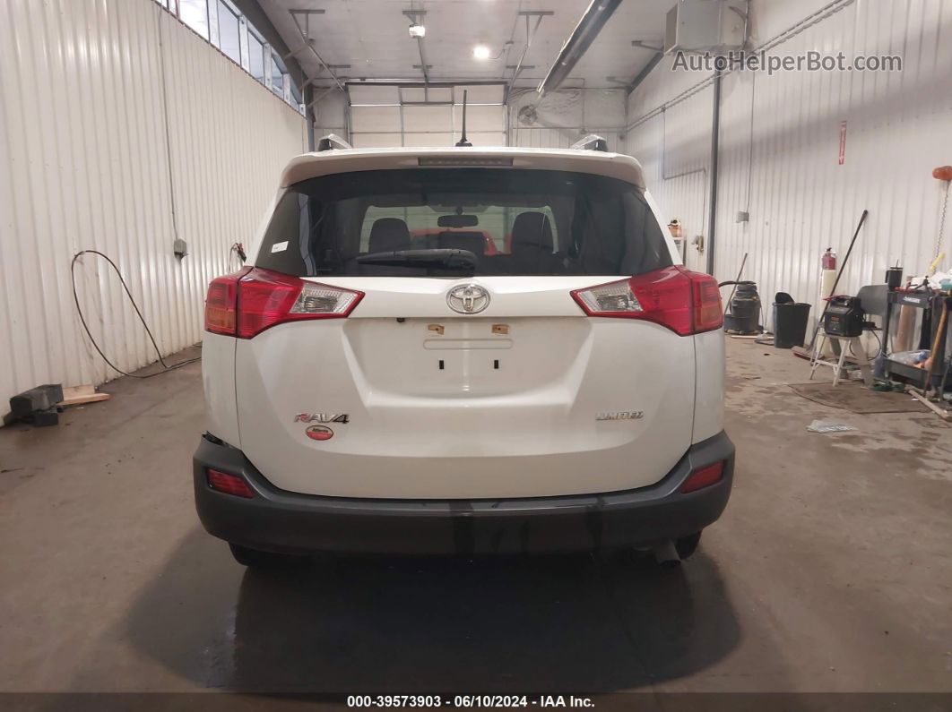 2015 Toyota Rav4 Limited White vin: JTMYFREV5FJ027837