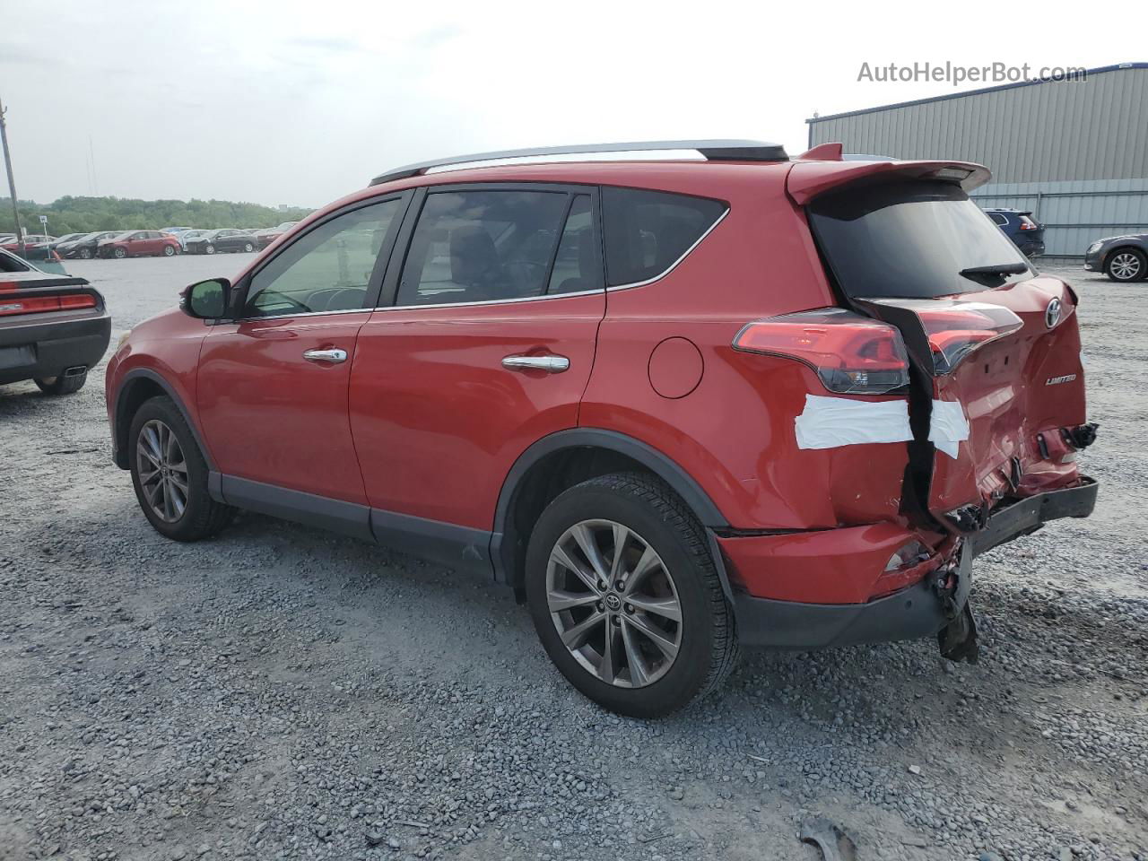 2017 Toyota Rav4 Limited Red vin: JTMYFREV5HJ146247