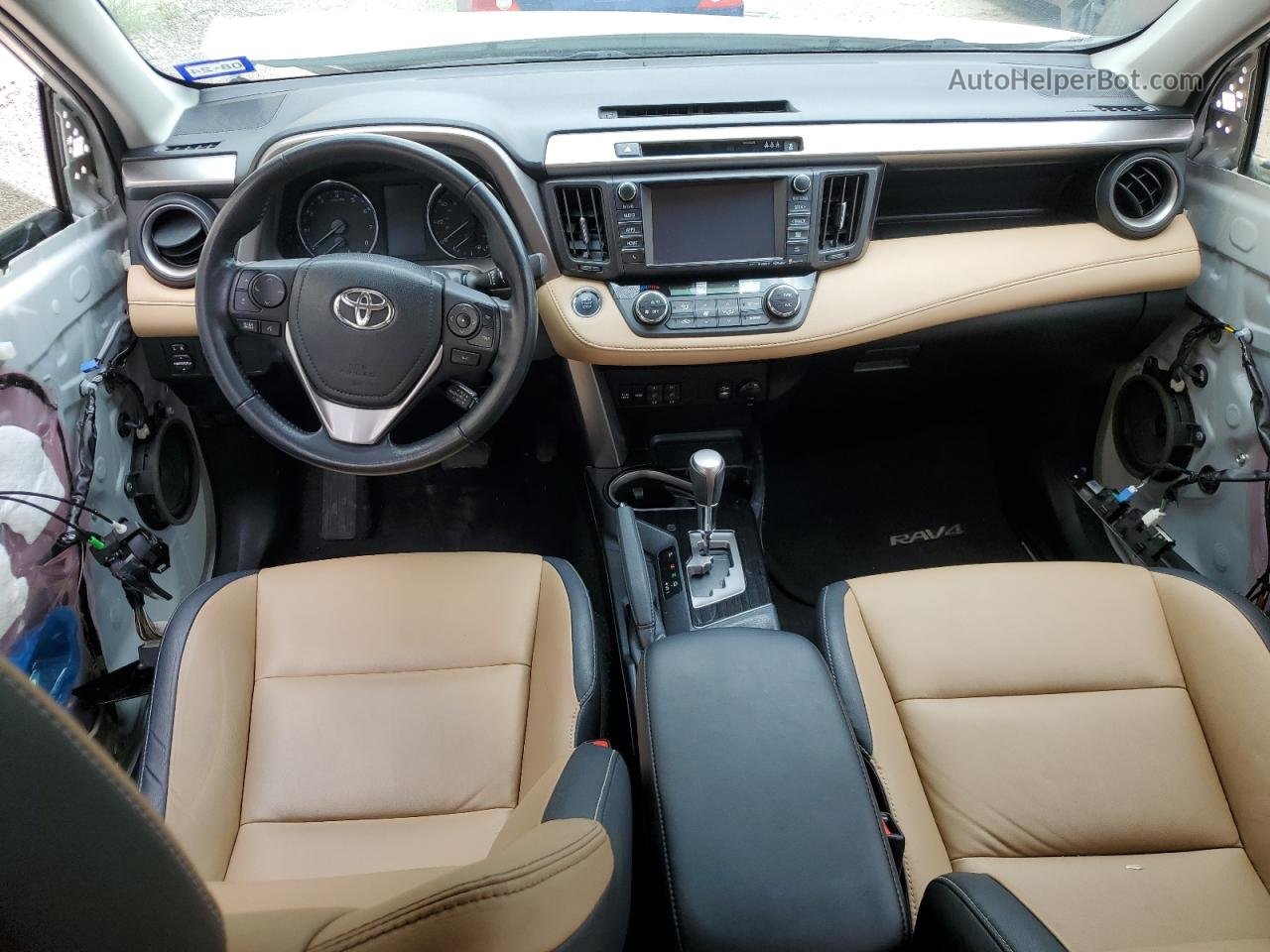 2017 Toyota Rav4 Limited Белый vin: JTMYFREV5HJ720880