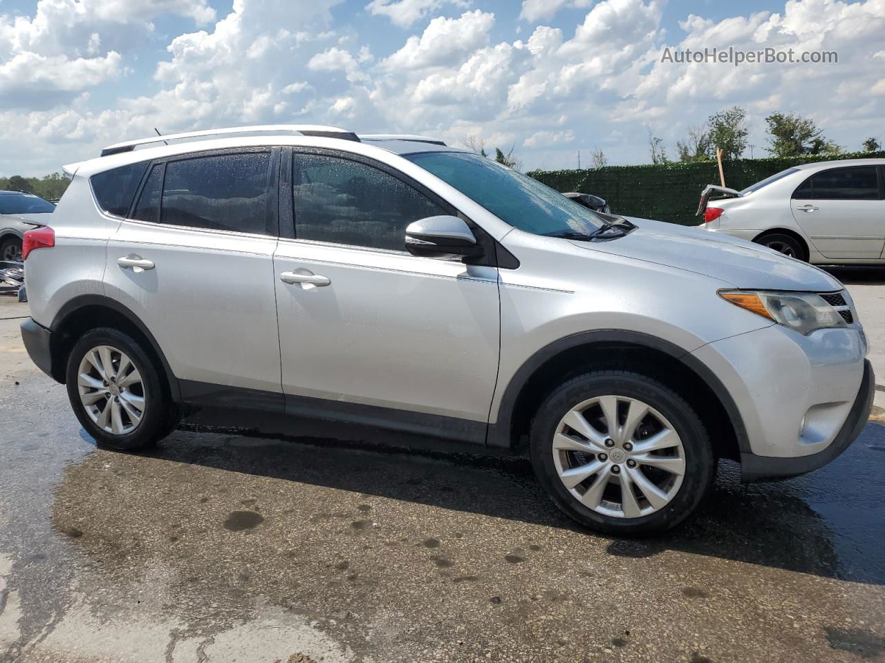 2015 Toyota Rav4 Limited Silver vin: JTMYFREV7FD064161