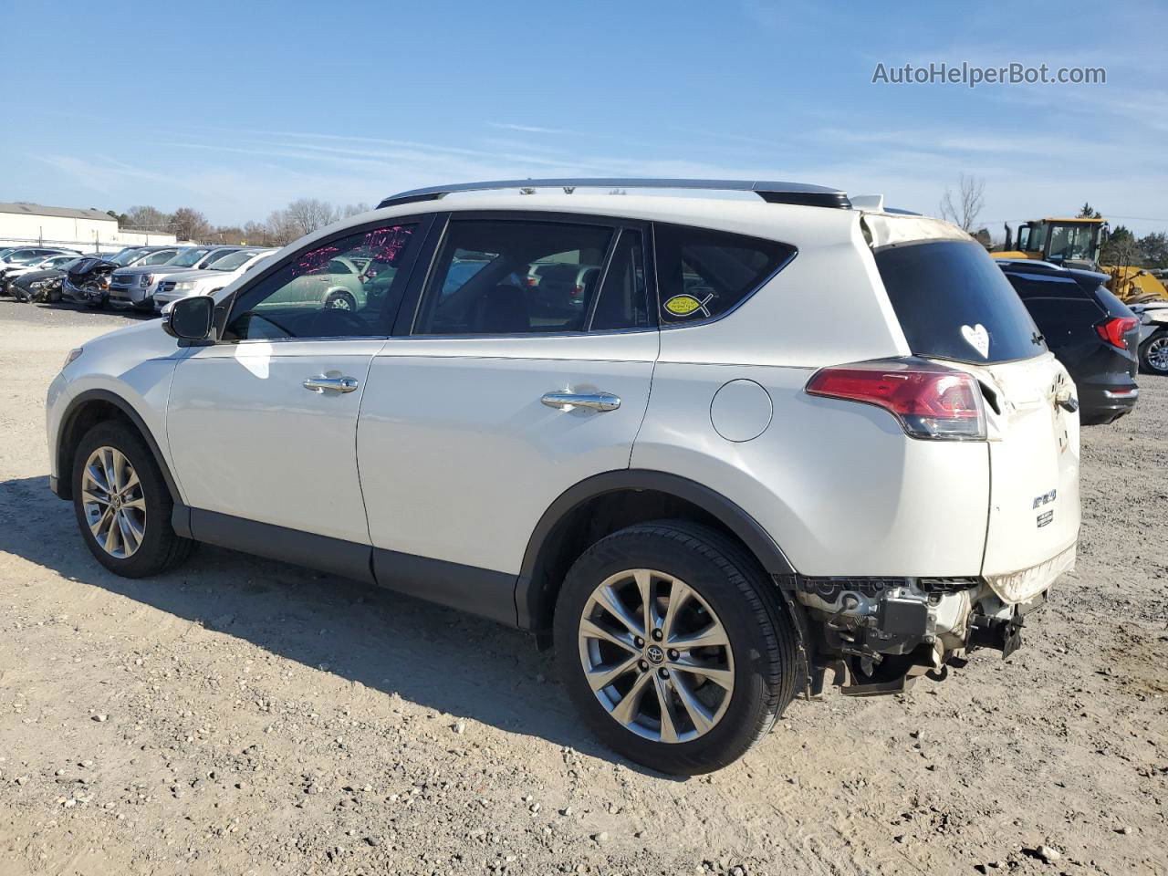 2016 Toyota Rav4 Limited White vin: JTMYFREV7GJ089192