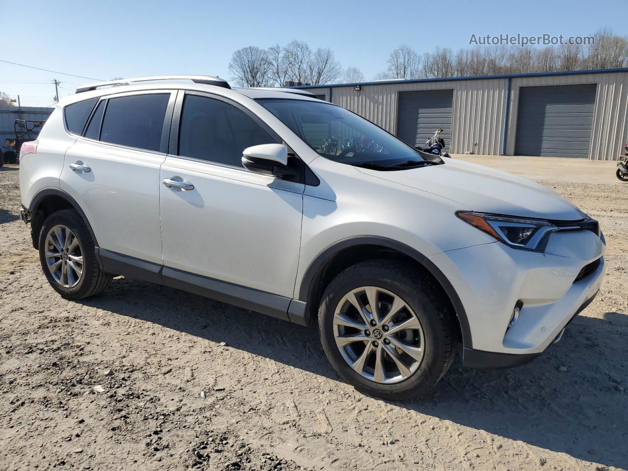 2016 Toyota Rav4 Limited White vin: JTMYFREV7GJ089192