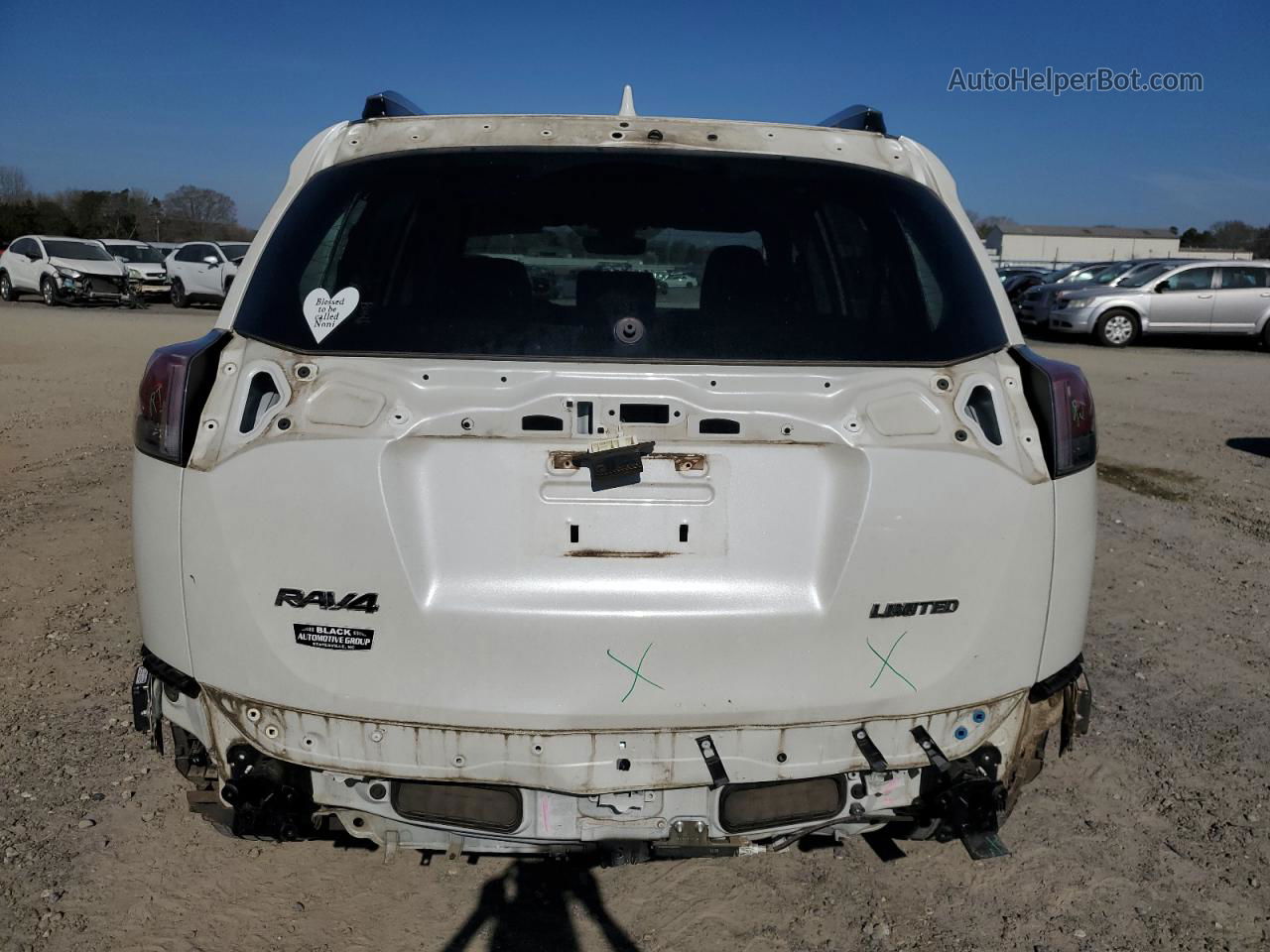 2016 Toyota Rav4 Limited White vin: JTMYFREV7GJ089192