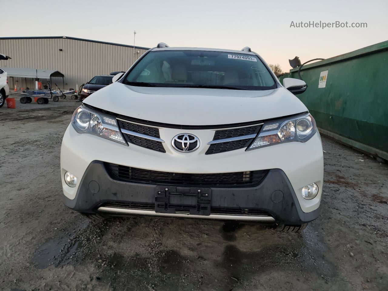 2015 Toyota Rav4 Limited White vin: JTMYFREV9FJ053115