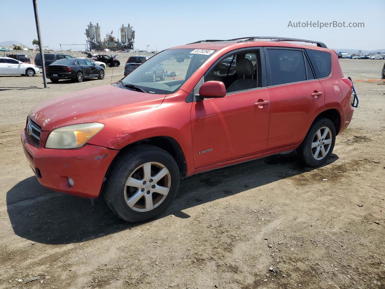 2007 Toyota Rav4 Limited Красный vin: JTMZD31V375064635