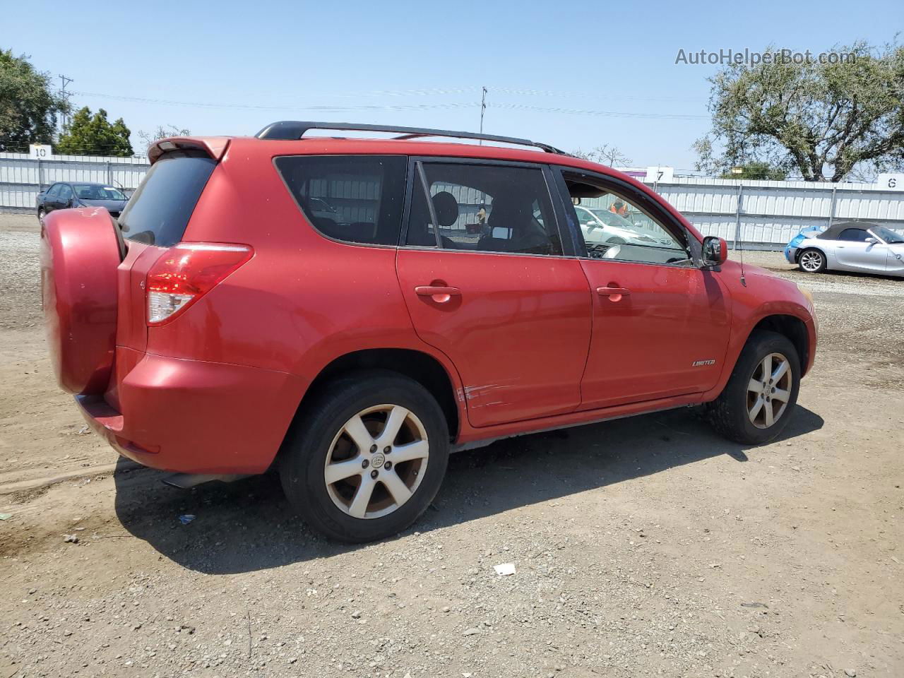 2007 Toyota Rav4 Limited Red vin: JTMZD31V375064635