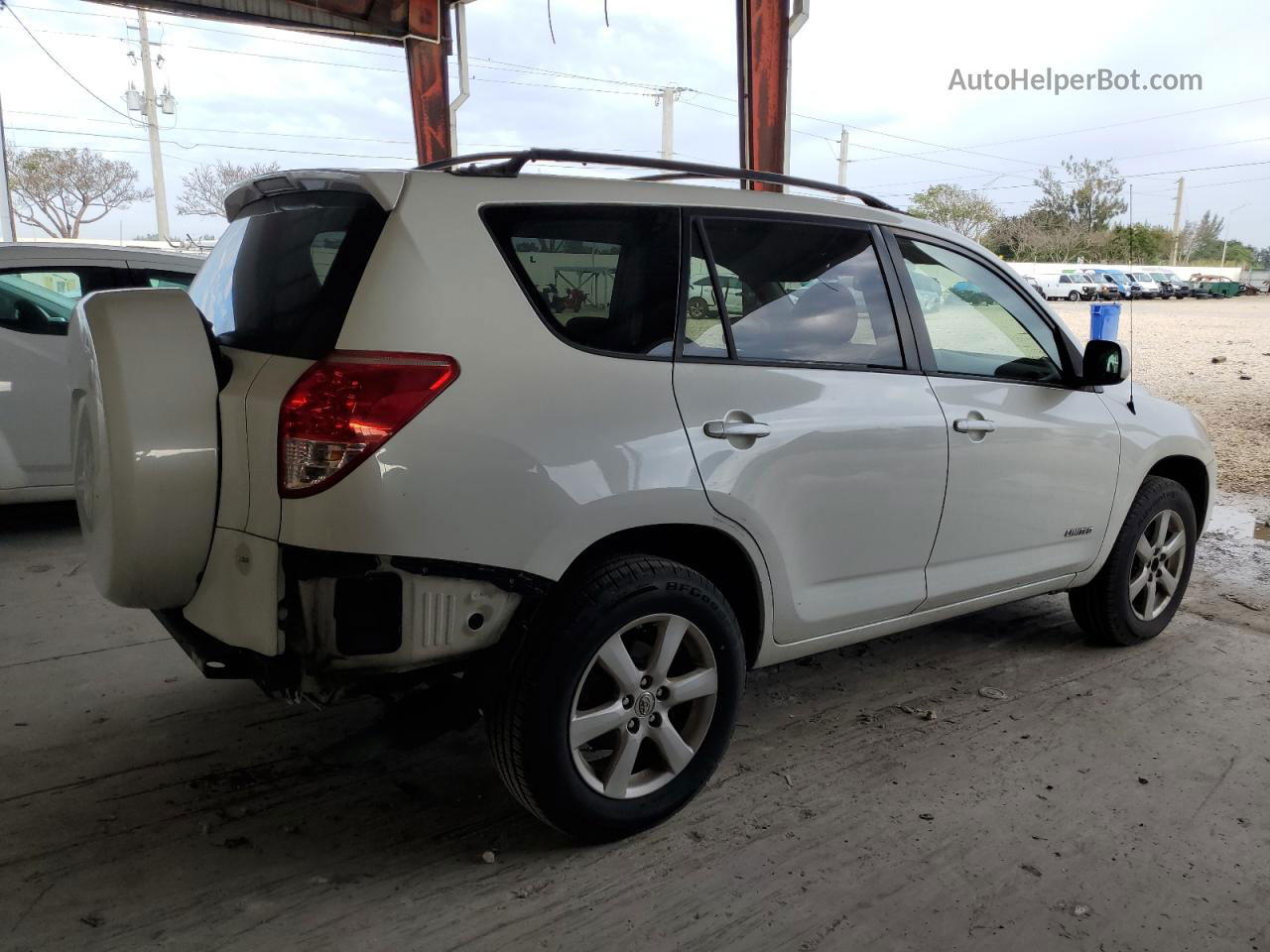 2007 Toyota Rav4 Limited White vin: JTMZD31V475068077