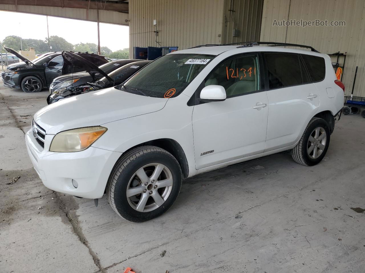 2007 Toyota Rav4 Limited White vin: JTMZD31V475068077