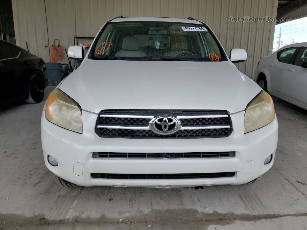 2007 Toyota Rav4 Limited White vin: JTMZD31V475068077