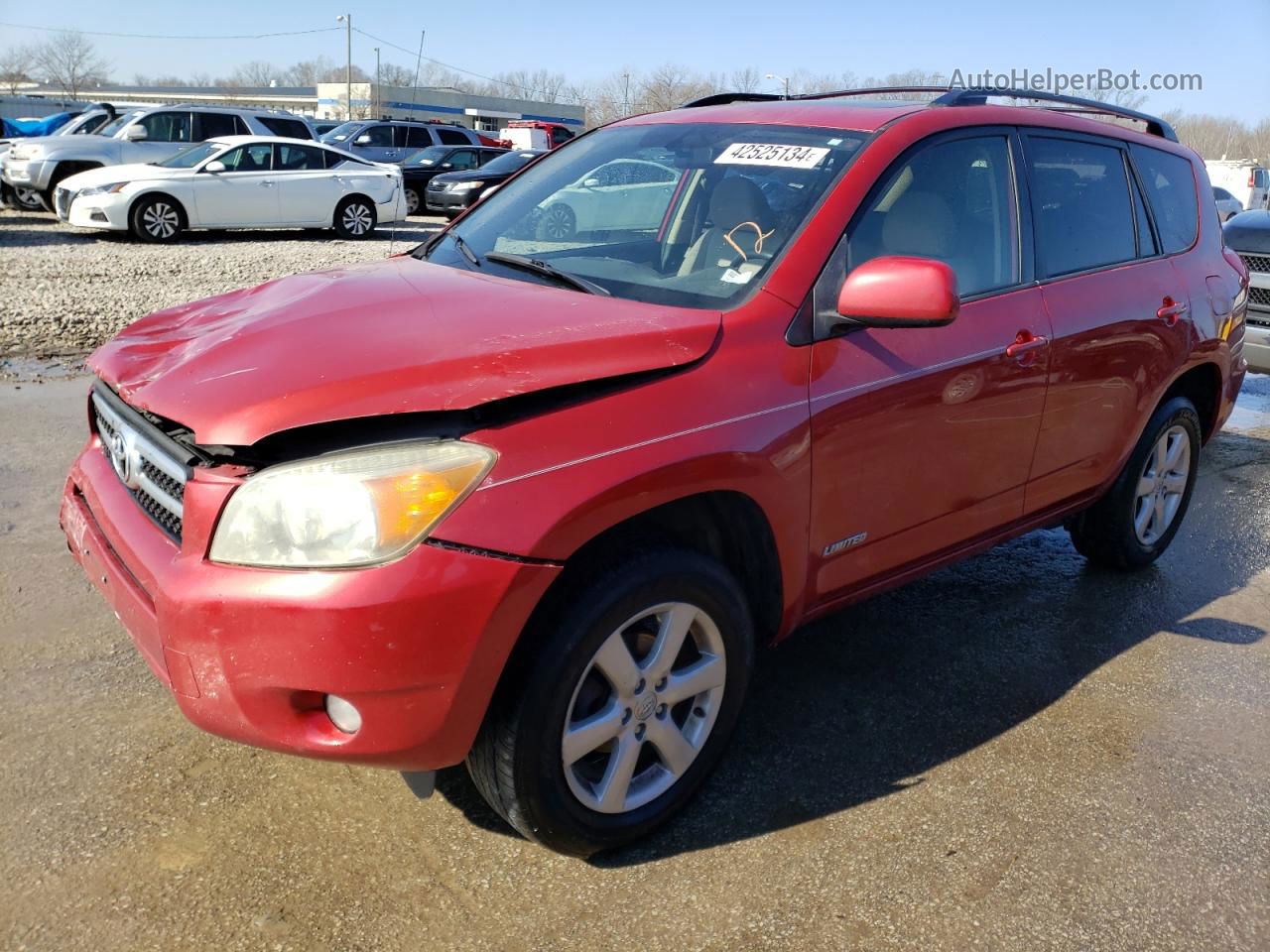 2007 Toyota Rav4 Limited Burgundy vin: JTMZD31V476021965