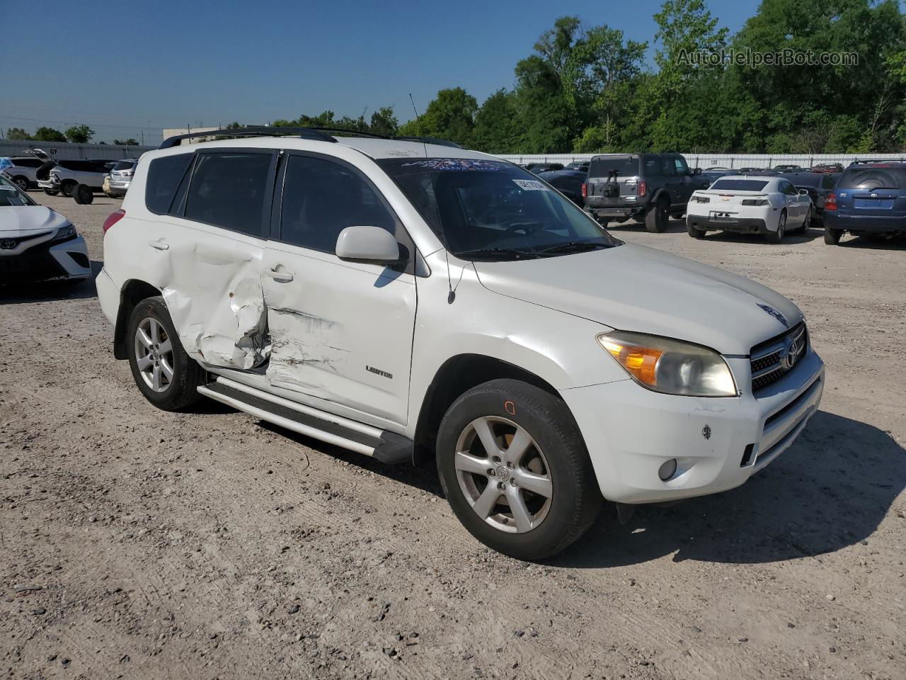 2007 Toyota Rav4 Limited White vin: JTMZD31V675062734