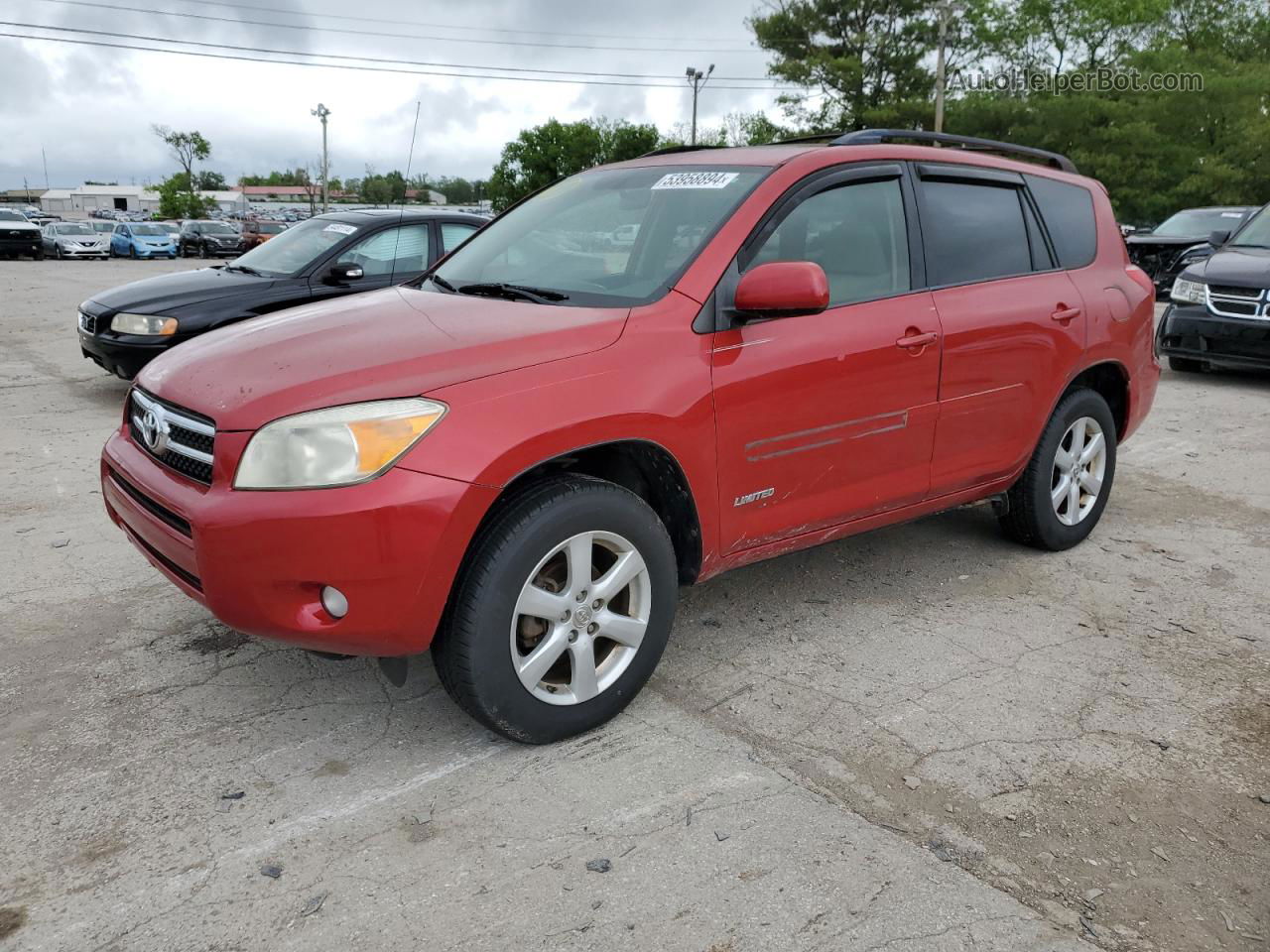 2007 Toyota Rav4 Limited Red vin: JTMZD31V775063326