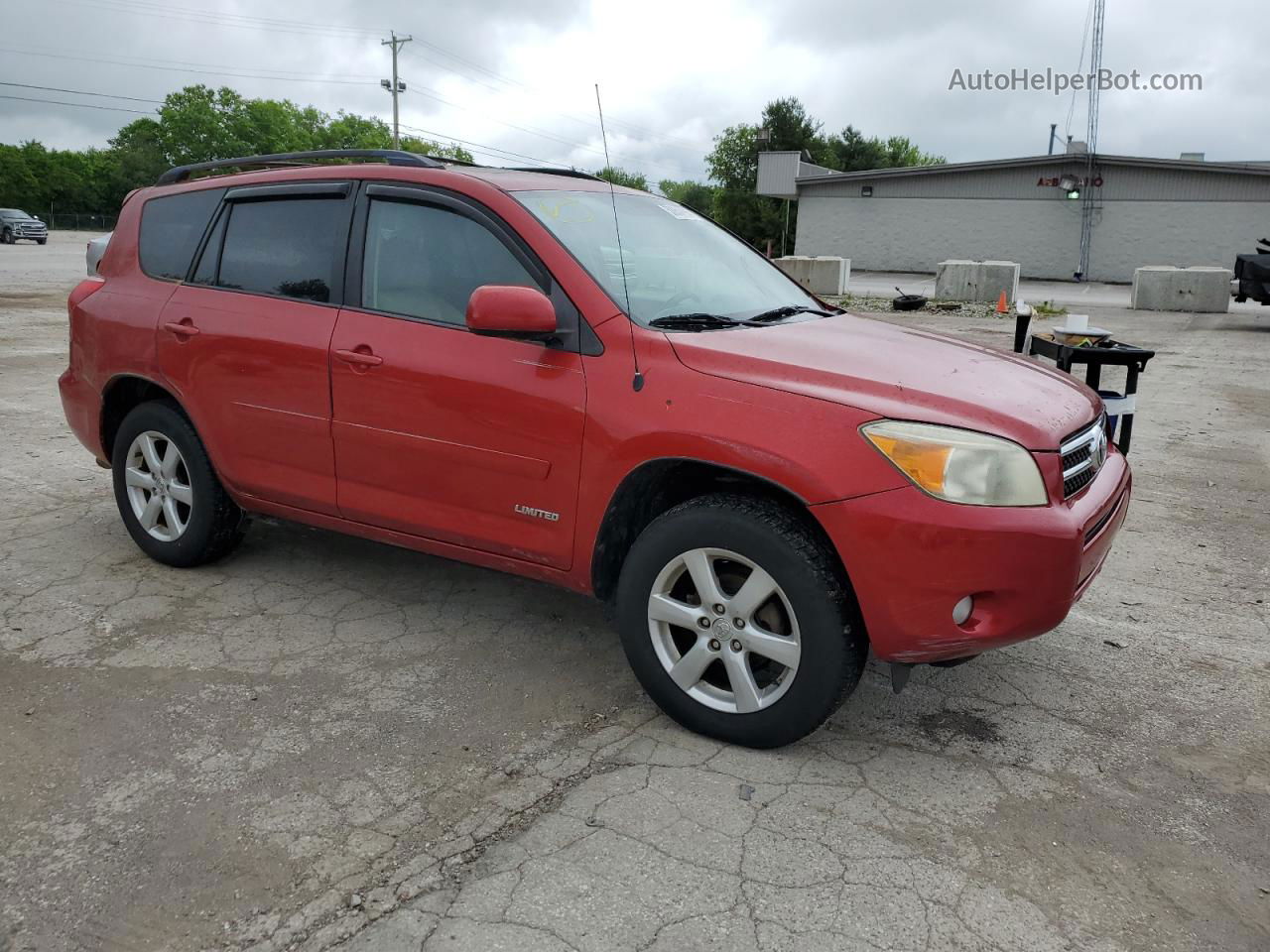 2007 Toyota Rav4 Limited Red vin: JTMZD31V775063326