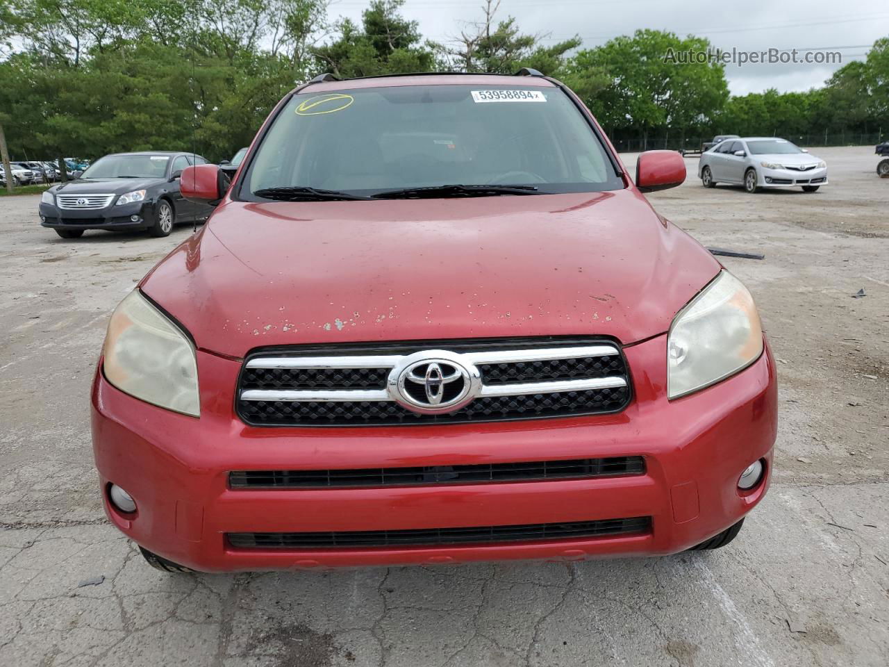 2007 Toyota Rav4 Limited Red vin: JTMZD31V775063326