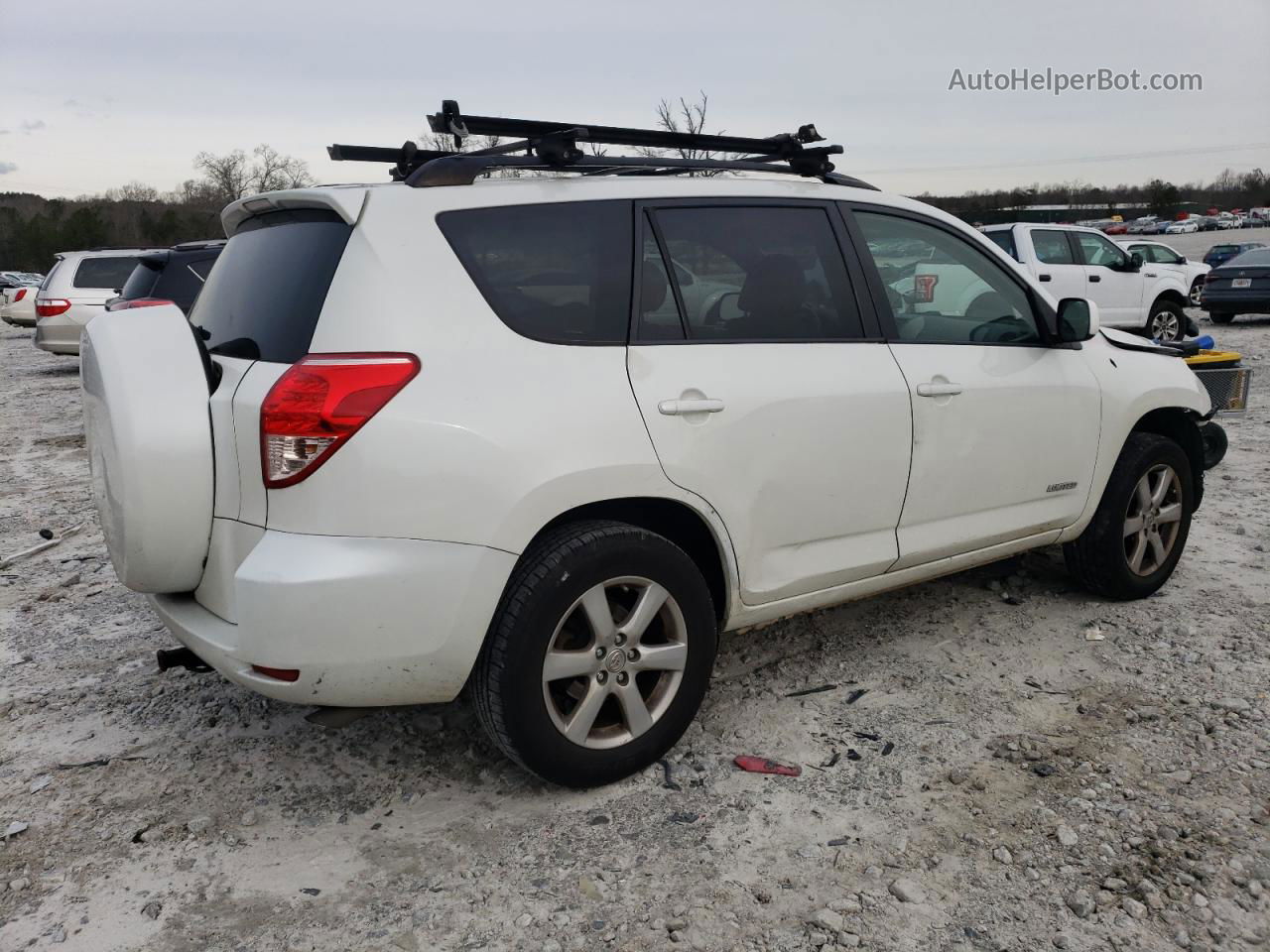 2007 Toyota Rav4 Limited White vin: JTMZD31V875064002