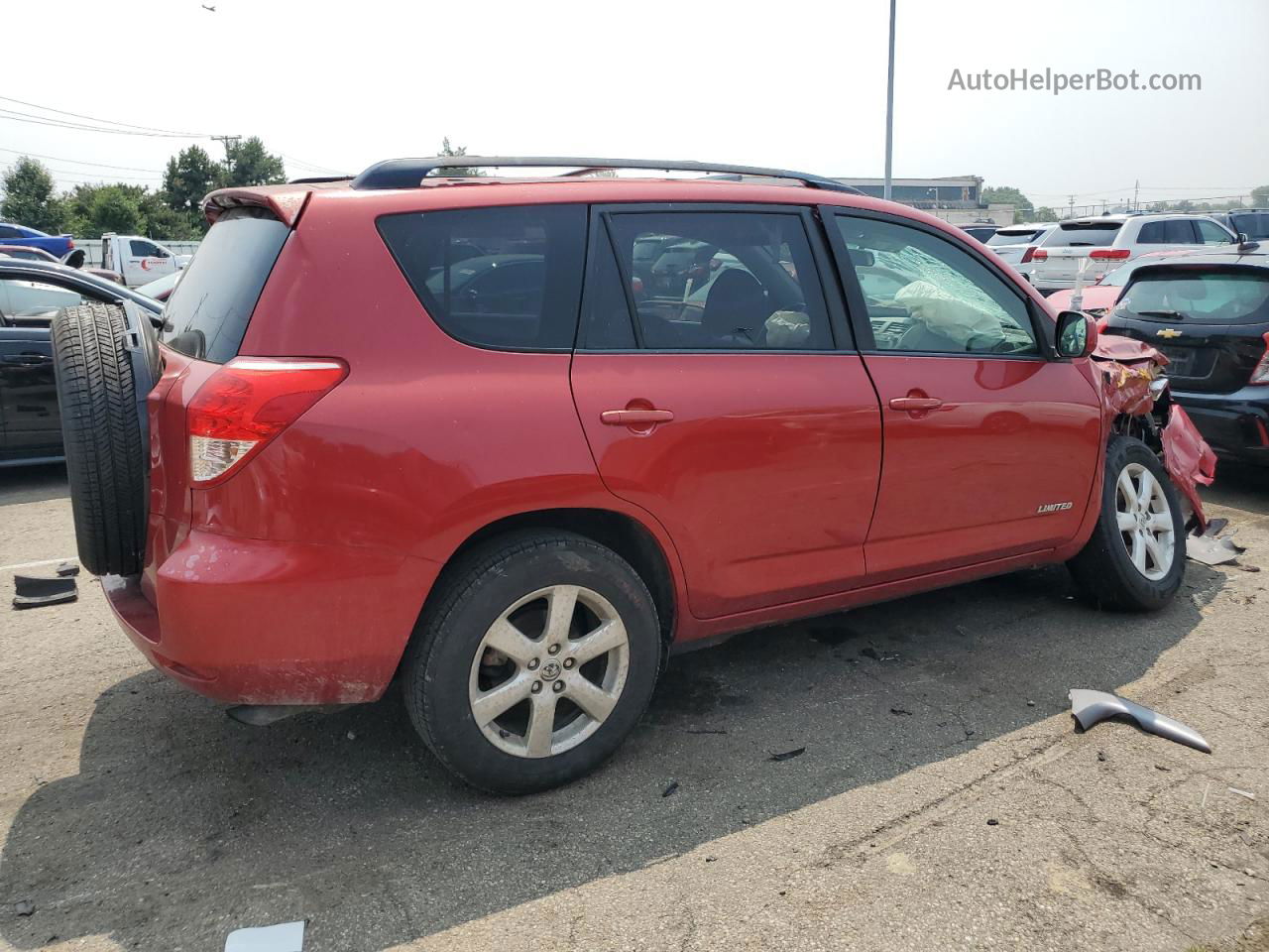 2007 Toyota Rav4 Limited Red vin: JTMZD31V876033150