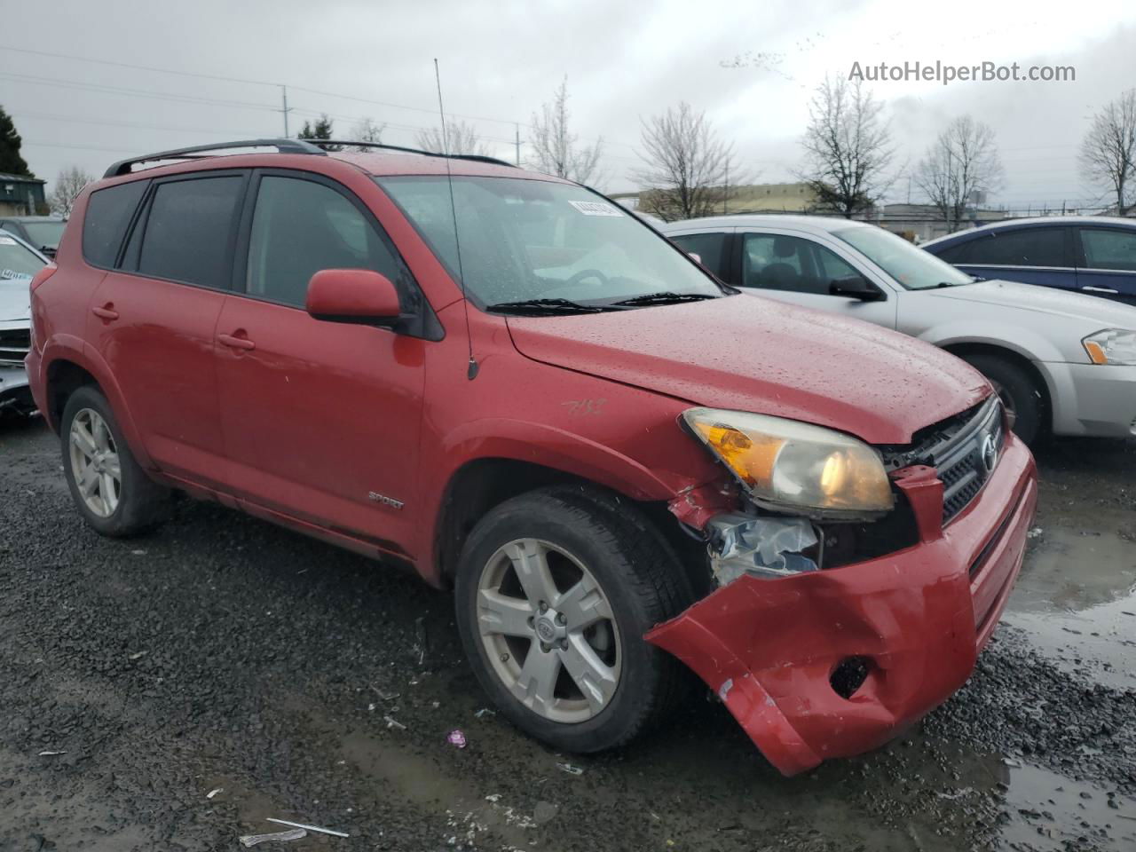 2007 Toyota Rav4 Sport Red vin: JTMZD32V175053812