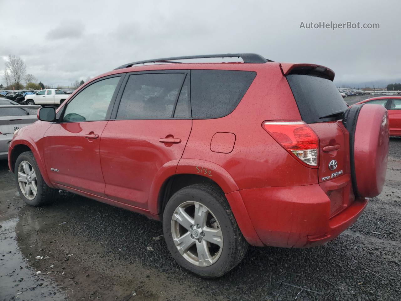 2007 Toyota Rav4 Sport Red vin: JTMZD32V175053812