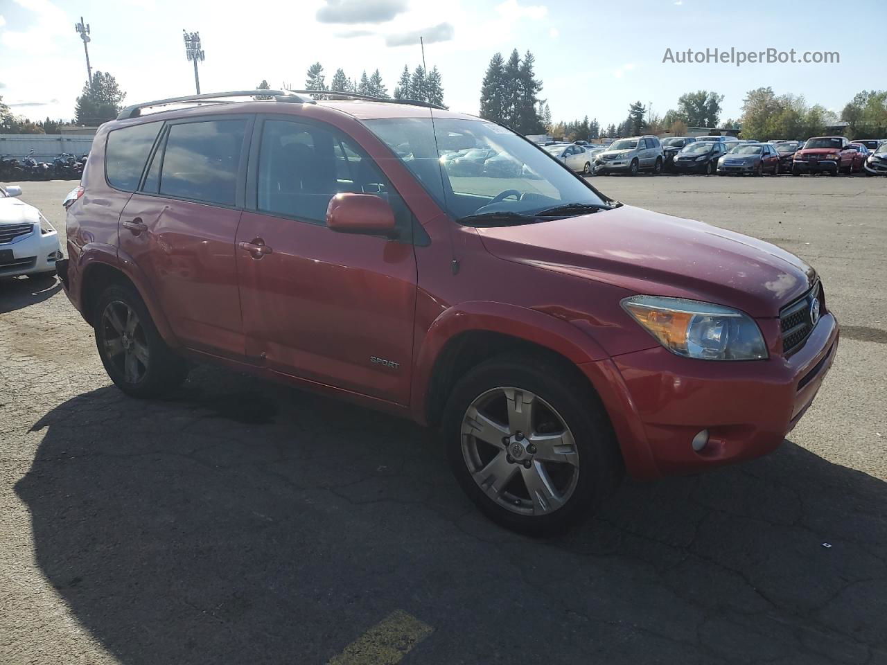 2007 Toyota Rav4 Sport Красный vin: JTMZD32V775060330