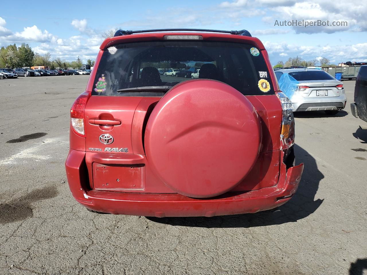 2007 Toyota Rav4 Sport Red vin: JTMZD32V775060330