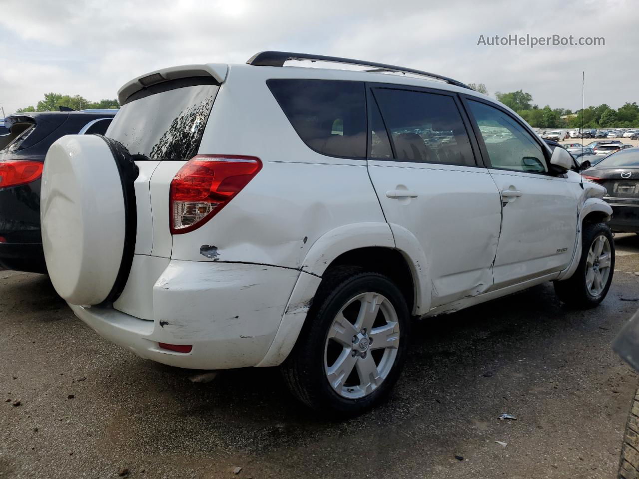 2007 Toyota Rav4 Sport White vin: JTMZD32VX76040678