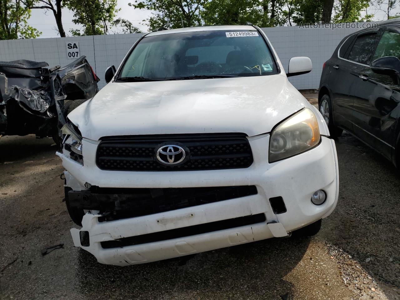 2007 Toyota Rav4 Sport White vin: JTMZD32VX76040678