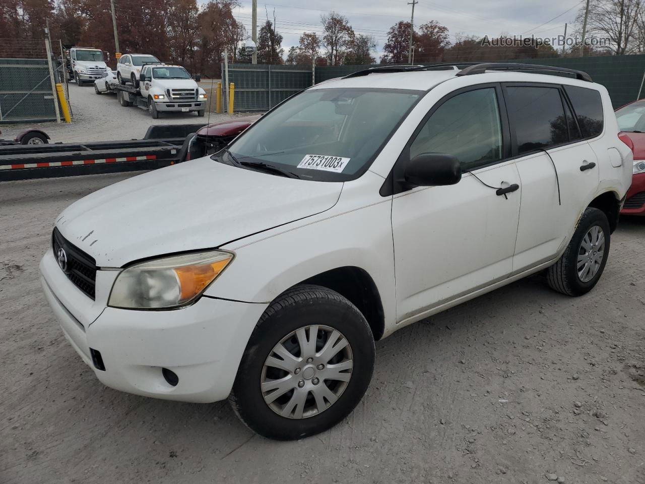 2007 Toyota Rav4  White vin: JTMZD33V275064607