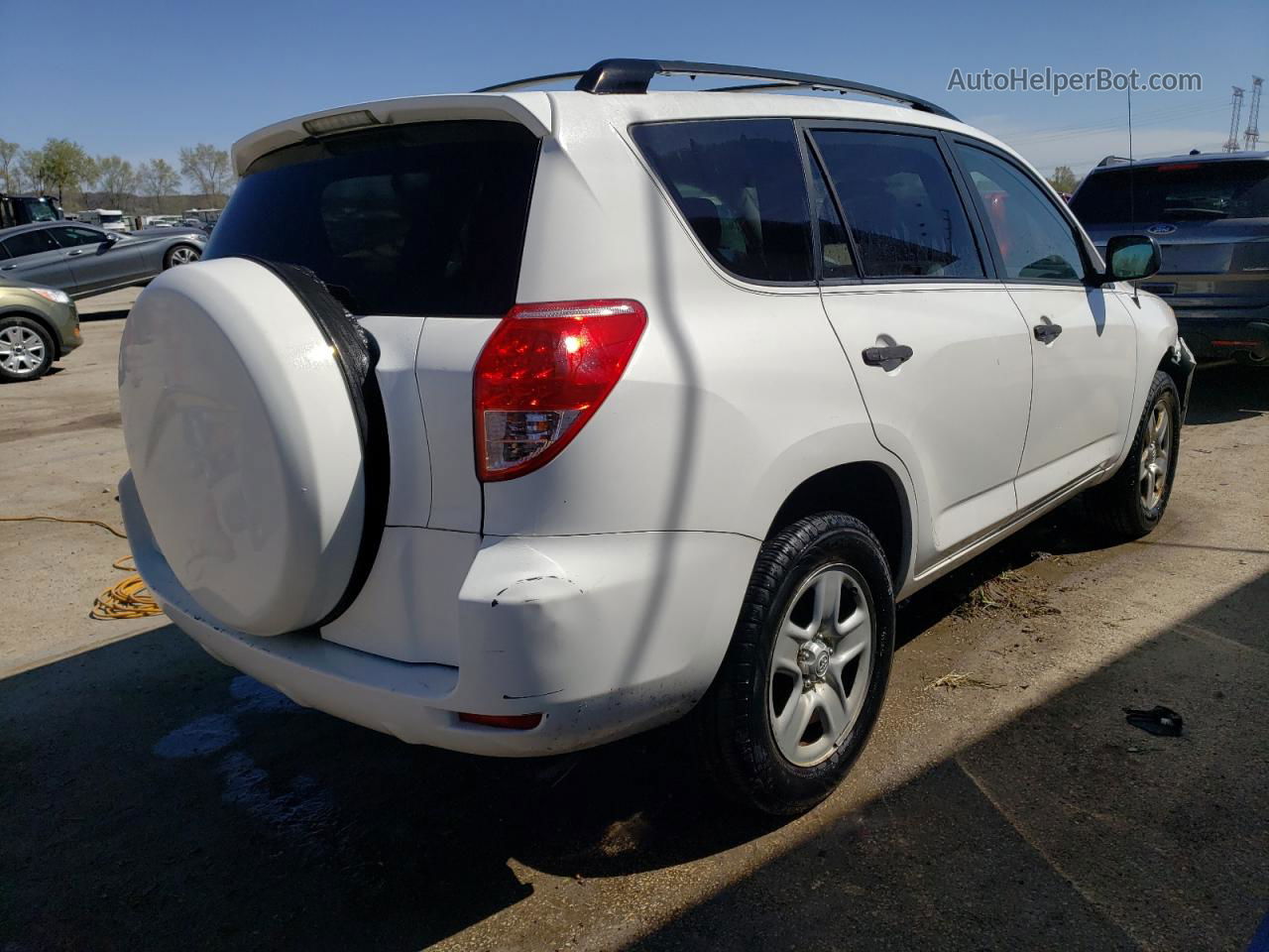 2007 Toyota Rav4  White vin: JTMZD33V275067247