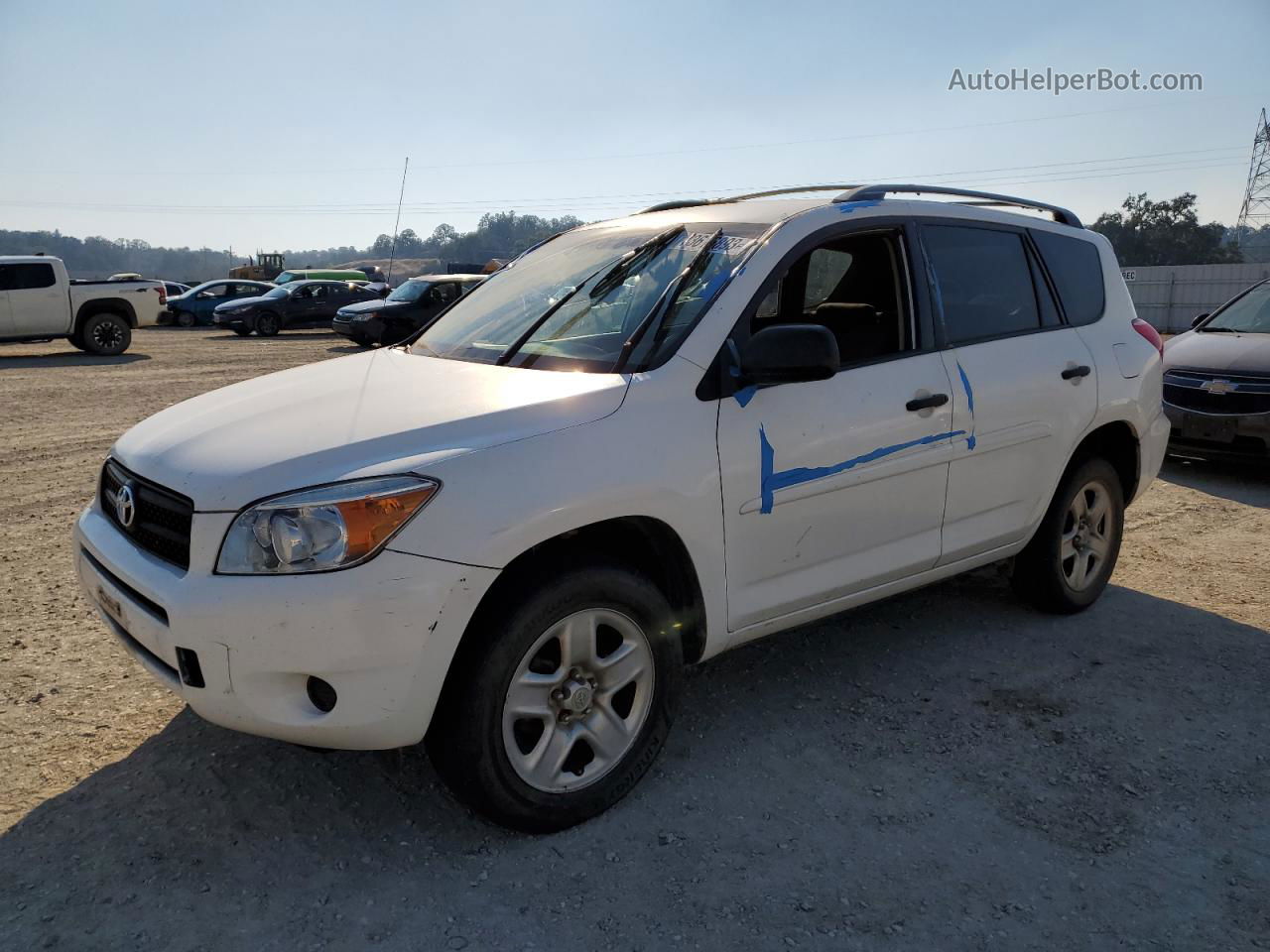 2007 Toyota Rav4  White vin: JTMZD33V475075480