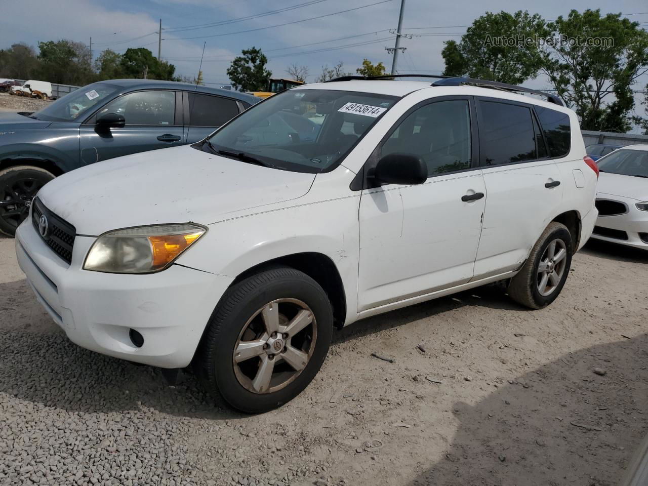 2007 Toyota Rav4  White vin: JTMZD33V575054699