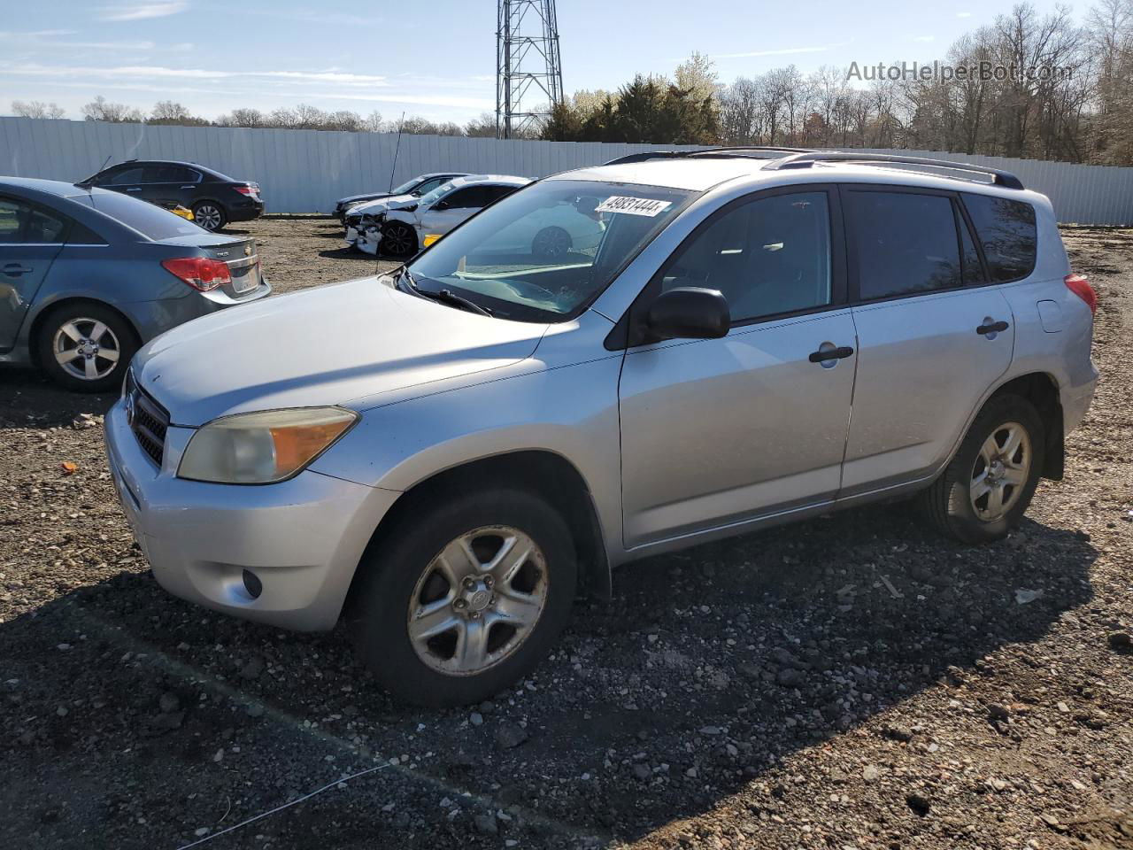 2007 Toyota Rav4 Silver vin: JTMZD33V676031037