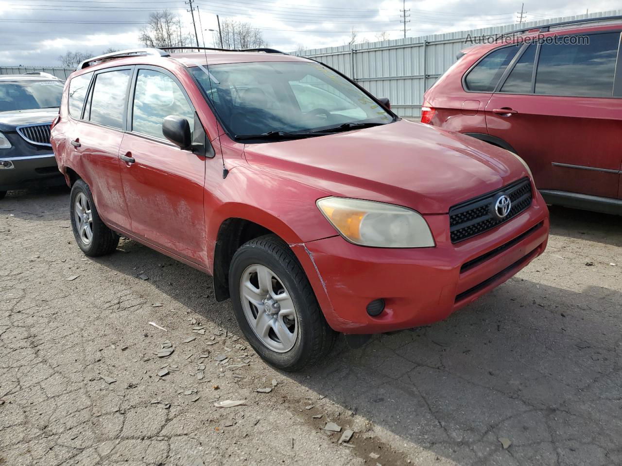 2007 Toyota Rav4  Красный vin: JTMZD33V676037808