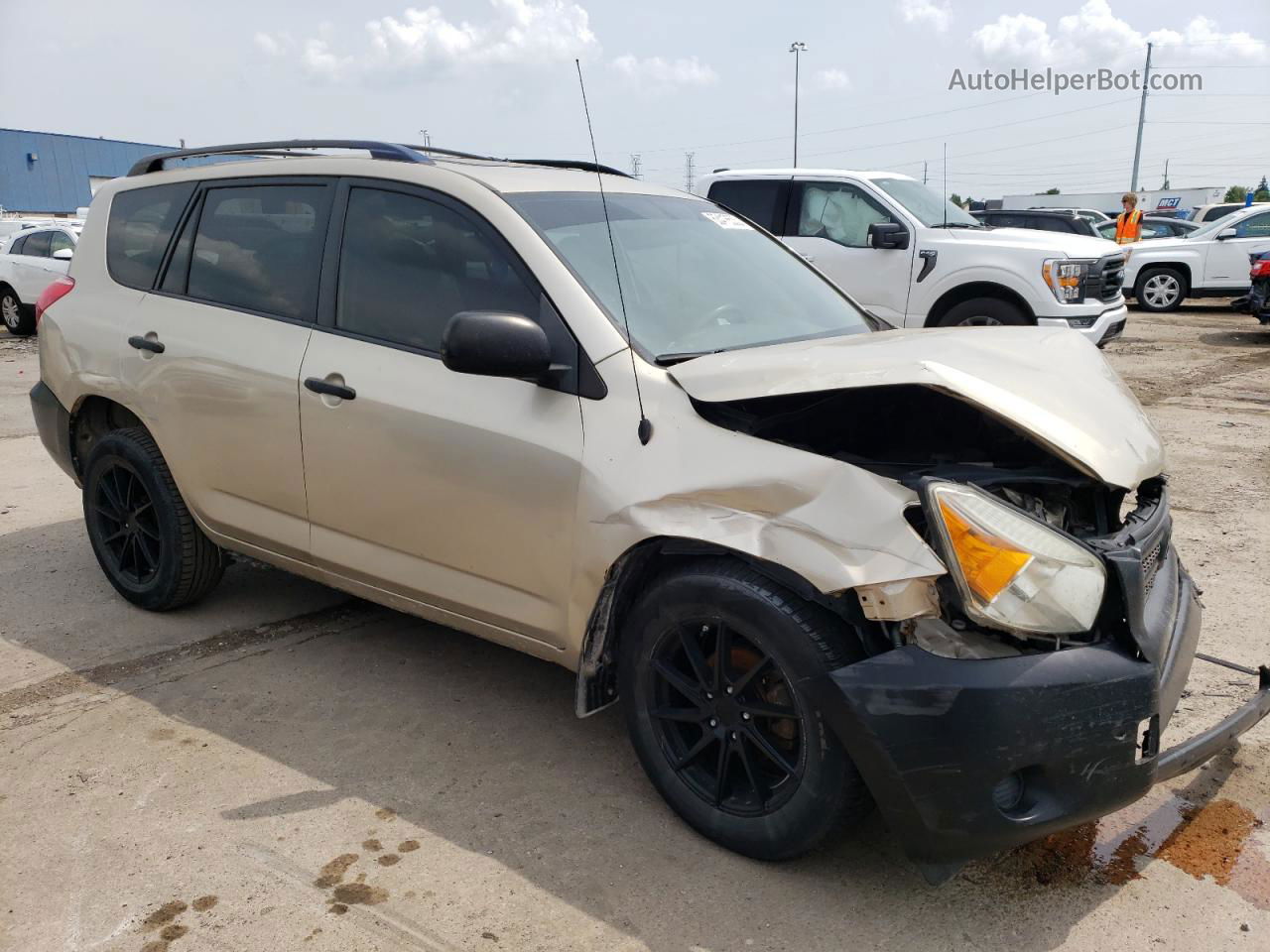 2007 Toyota Rav4  Желто-коричневый vin: JTMZD33V676038909