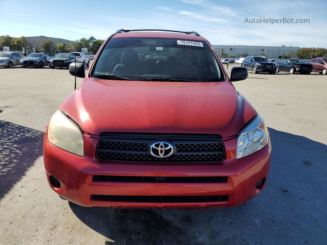 2007 Toyota Rav4  Красный vin: JTMZD33V976048608