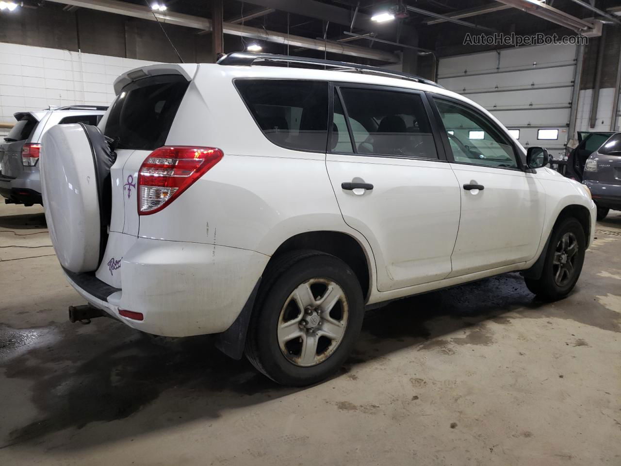 2010 Toyota Rav4  White vin: JTMZF4DV8AD016766