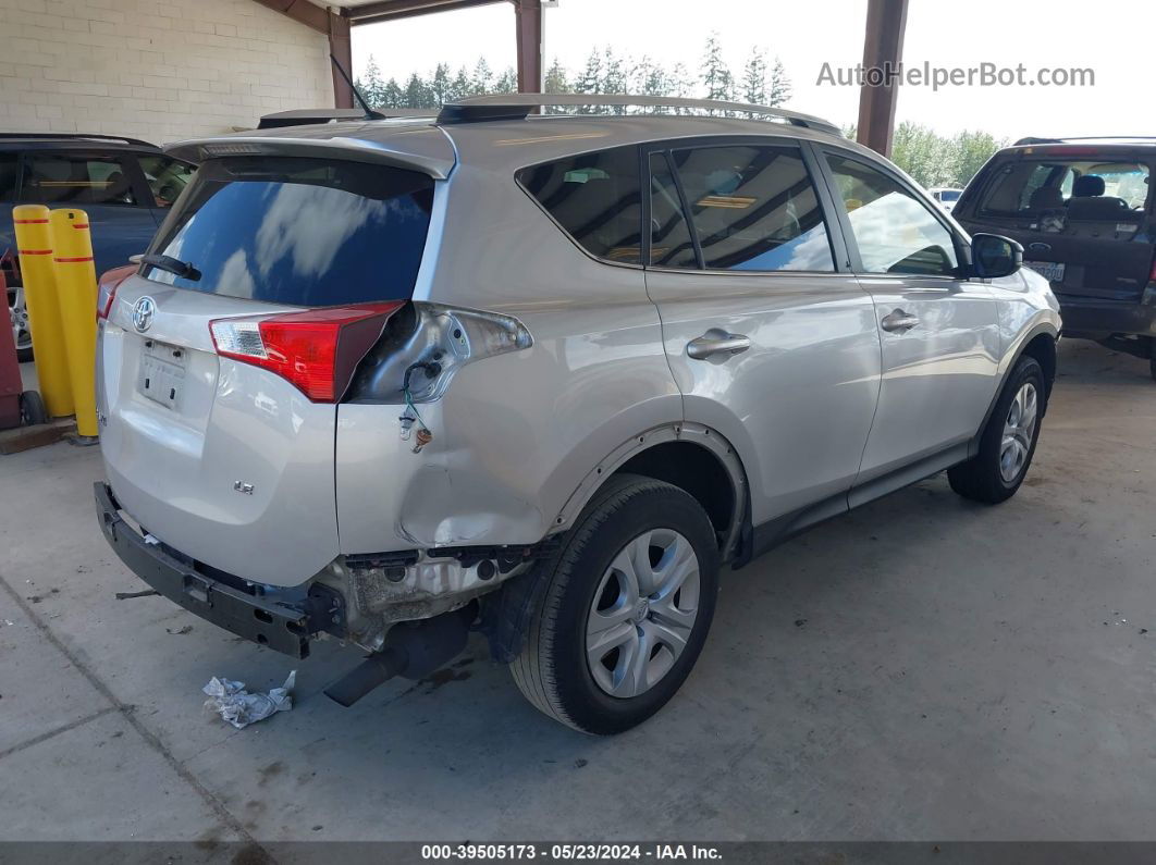 2015 Toyota Rav4 Le Silver vin: JTMZFREV1FJ056305