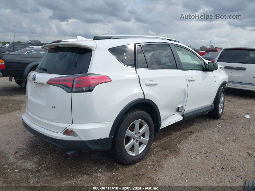 2016 Toyota Rav4 Le White vin: JTMZFREV2GJ068884