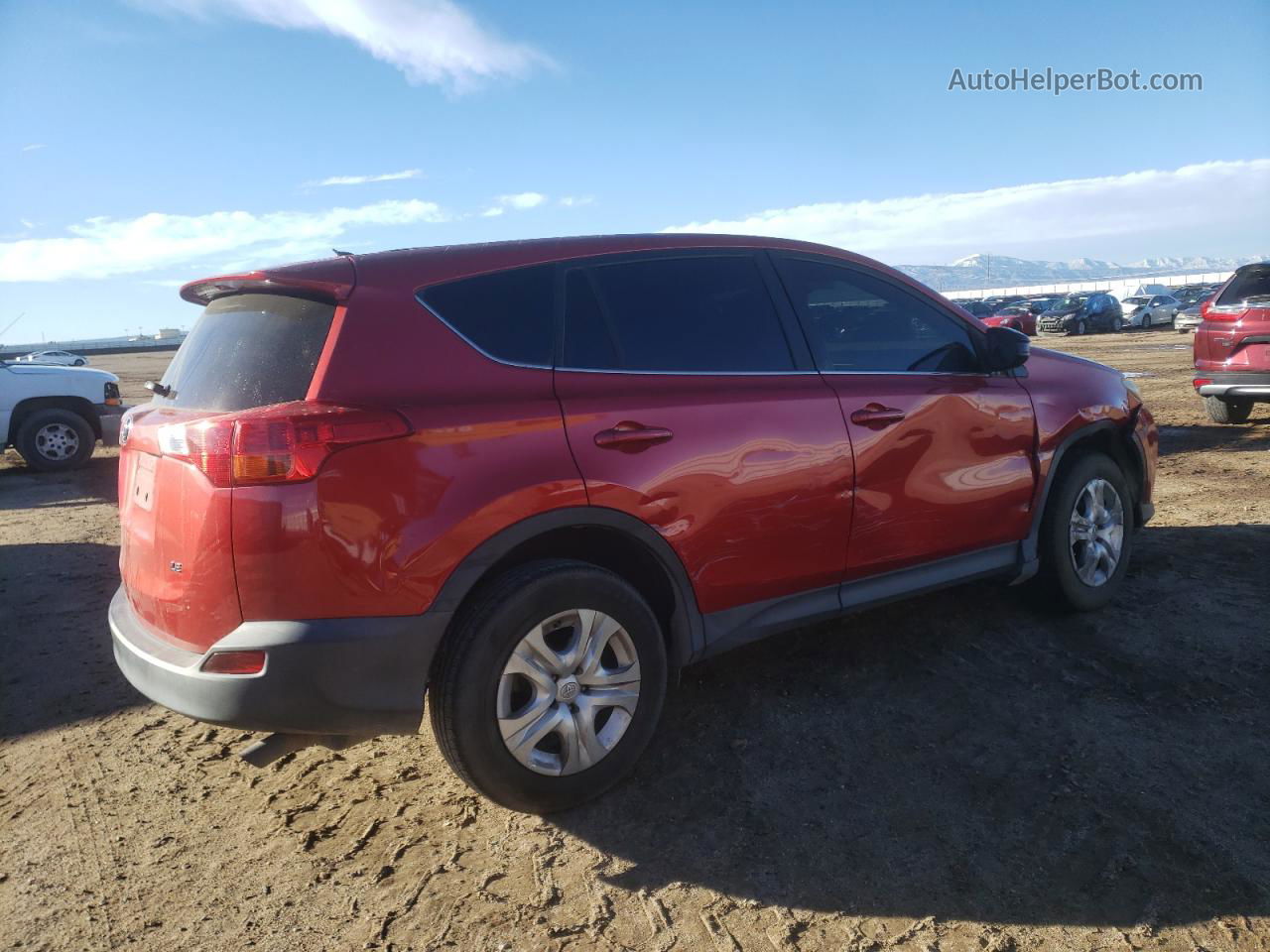 2015 Toyota Rav4 Le Бордовый vin: JTMZFREV3FJ028036