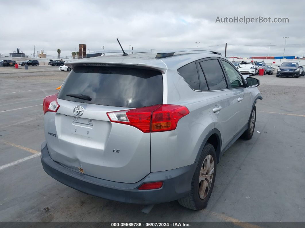 2015 Toyota Rav4 Le Silver vin: JTMZFREV3FJ050893