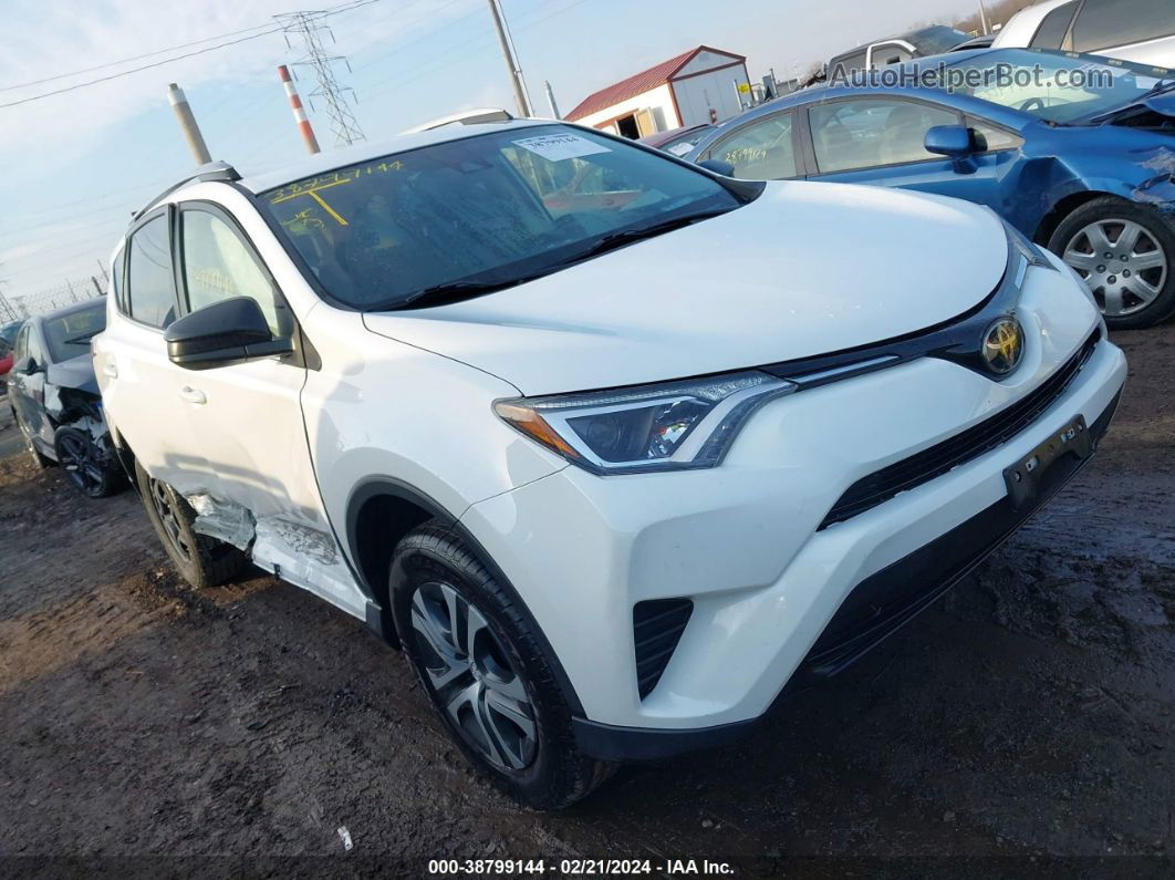 2018 Toyota Rav4 Le White vin: JTMZFREV4JJ166869