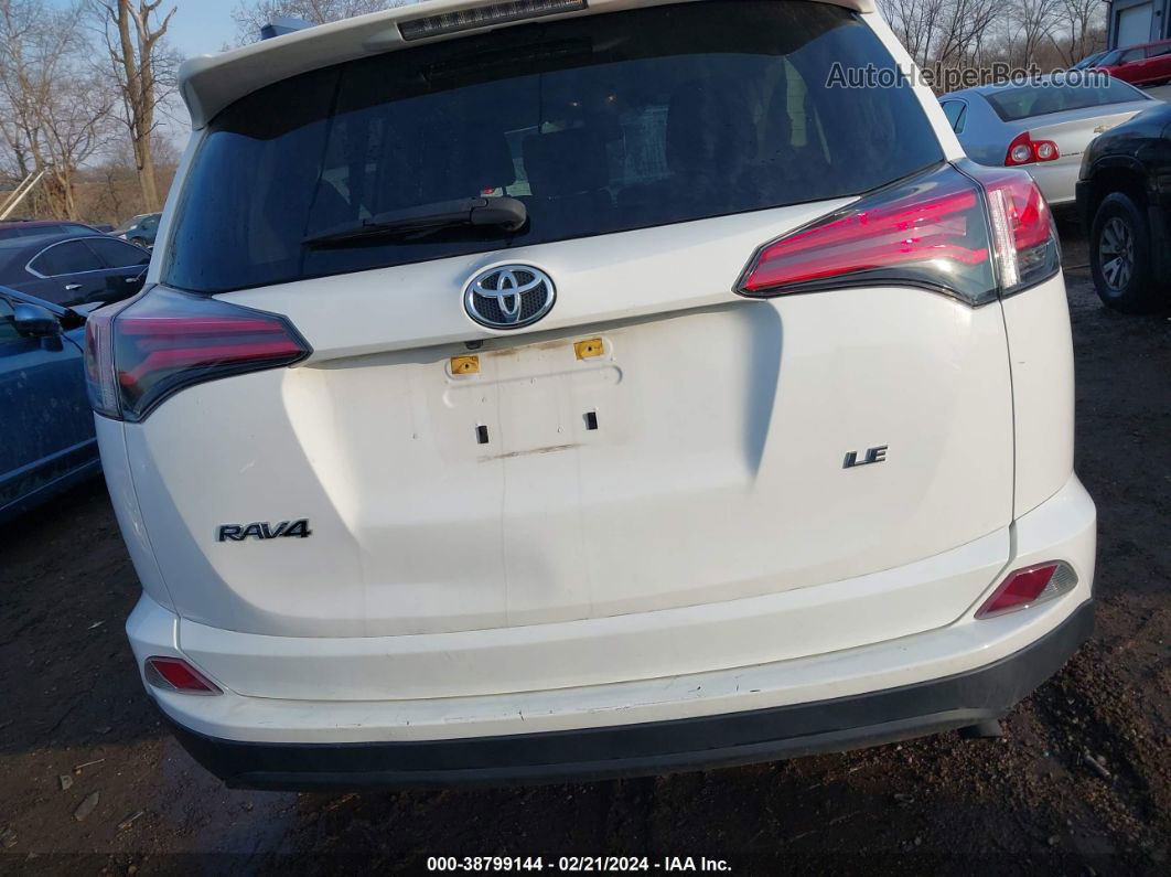 2018 Toyota Rav4 Le White vin: JTMZFREV4JJ166869