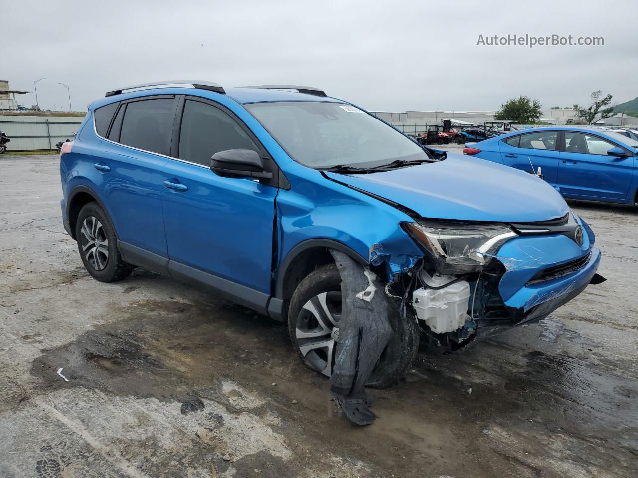 2018 Toyota Rav4 Le Blue vin: JTMZFREV7JJ212713