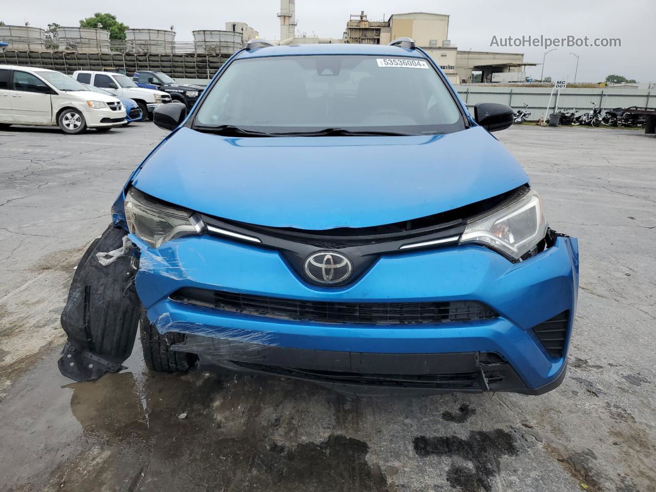 2018 Toyota Rav4 Le Blue vin: JTMZFREV7JJ212713