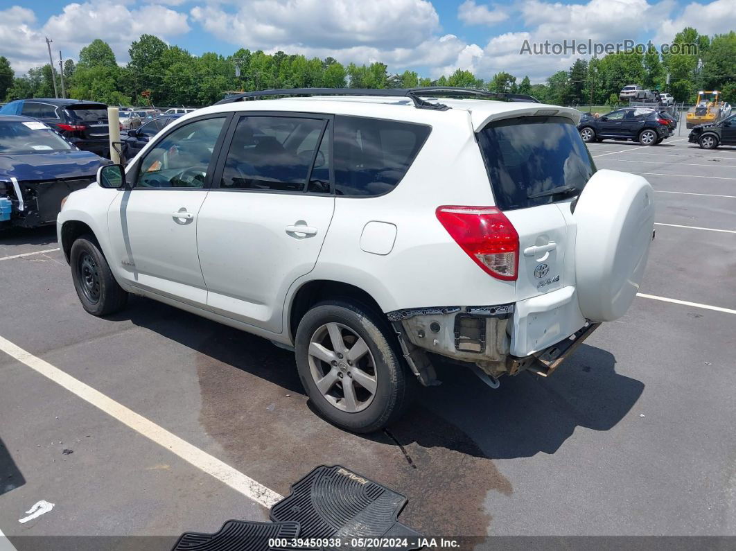 2007 Toyota Rav4 Limited V6 White vin: JTMZK31V275006506