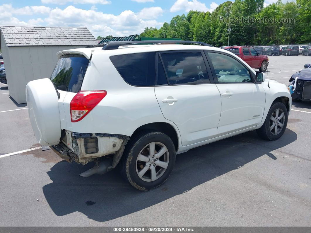 2007 Toyota Rav4 Limited V6 White vin: JTMZK31V275006506