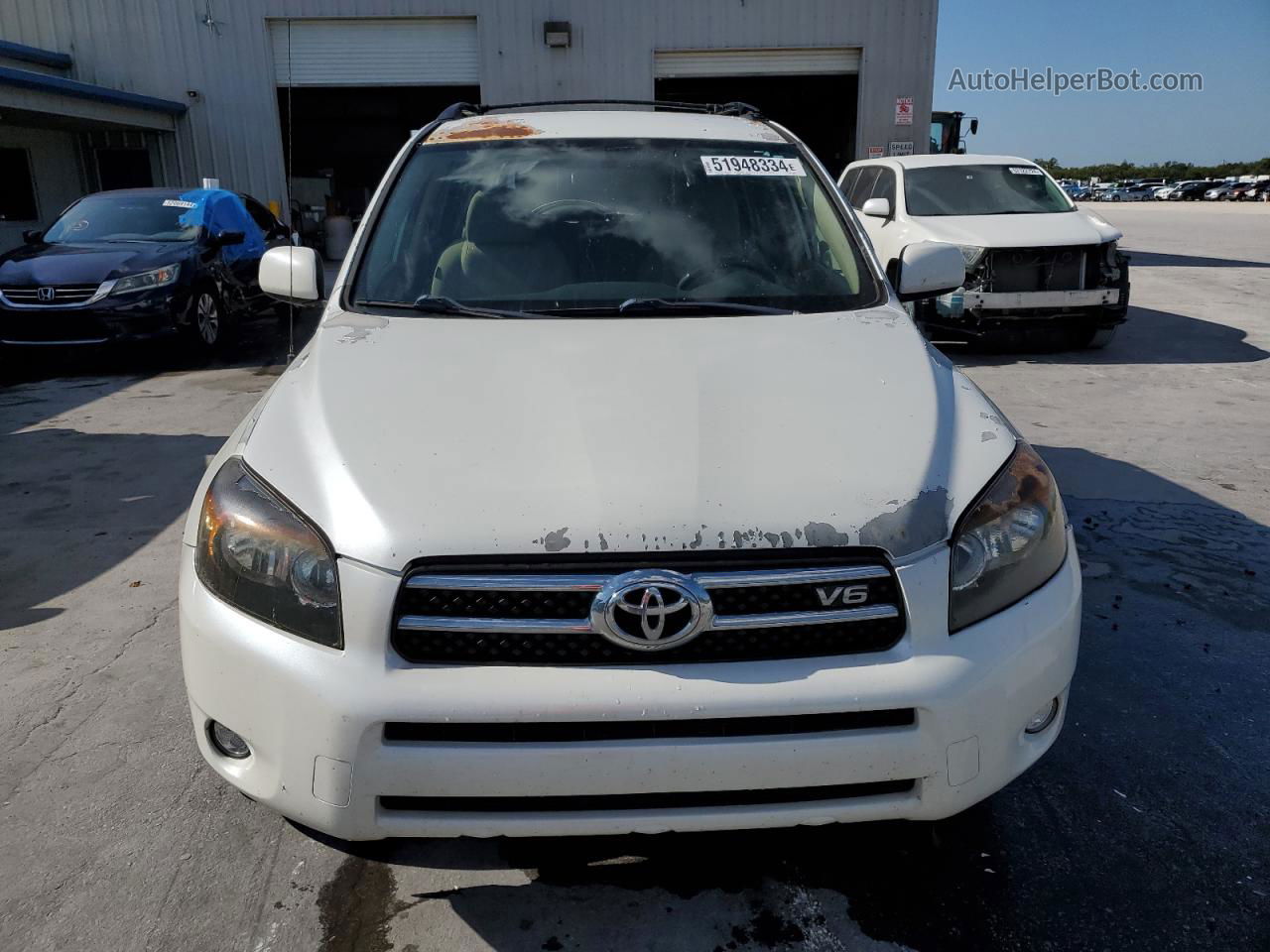 2007 Toyota Rav4 Limited White vin: JTMZK31V675010607